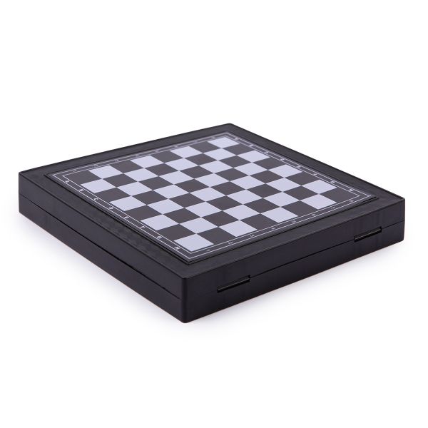 Игра настольная магнитная 5в1 Шашки, шахматы, лудо, змеи и лестницы, нарды, Delfbrick DLN-03