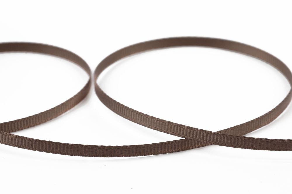 Лента репсовая (в рубчик) 3.0 мм / 91.44 метра, 121 серо-коричневый, Gamma GR-03