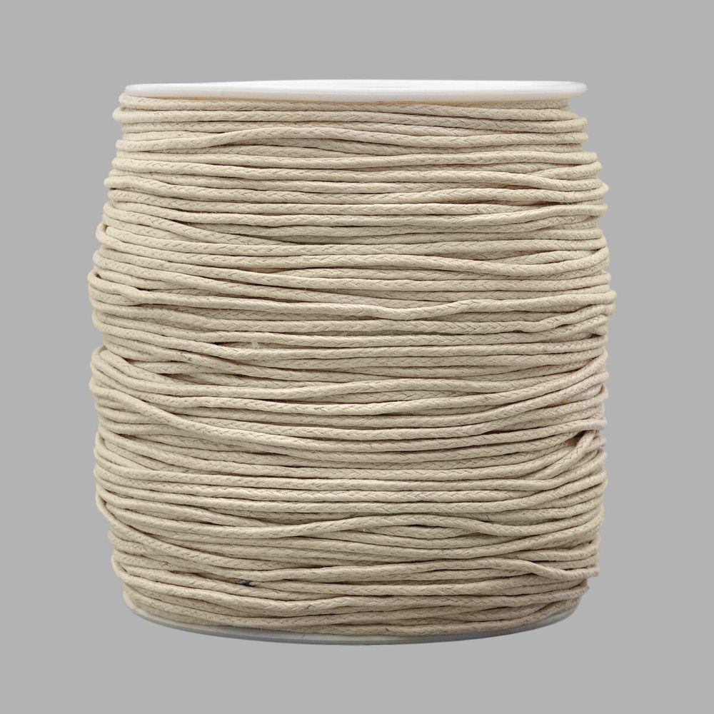 Шнур вощеный ⌀1.0 мм / 100 метров, 0371-9002 (С571 св.бежевый)
