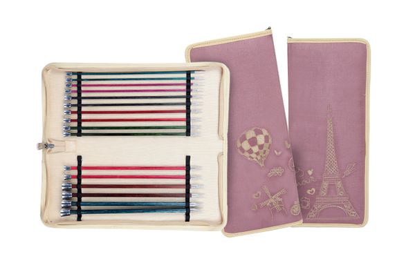 Набор прямых спиц Knit Pro Royale 35см ламинированная береза, 8 видов спиц 3,5 мм / 4 мм / 4,5 мм / 5 мм / 5,5 мм / 6 мм / 7 мм / 8 мм, 29323