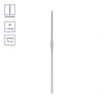 Крючок для вязания металлический ⌀3,5 мм, 15 см, в чехле с покрытием, Gamma CHT