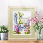 Набор для вышивания нитками Чудесная игла, Любимое местечко, 21х21 см