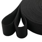 Стропа (ременная лента) 50 мм / 30 метров, толщ. 1.0 мм, [28 г/пог.м], 100% п/п, 20 черный