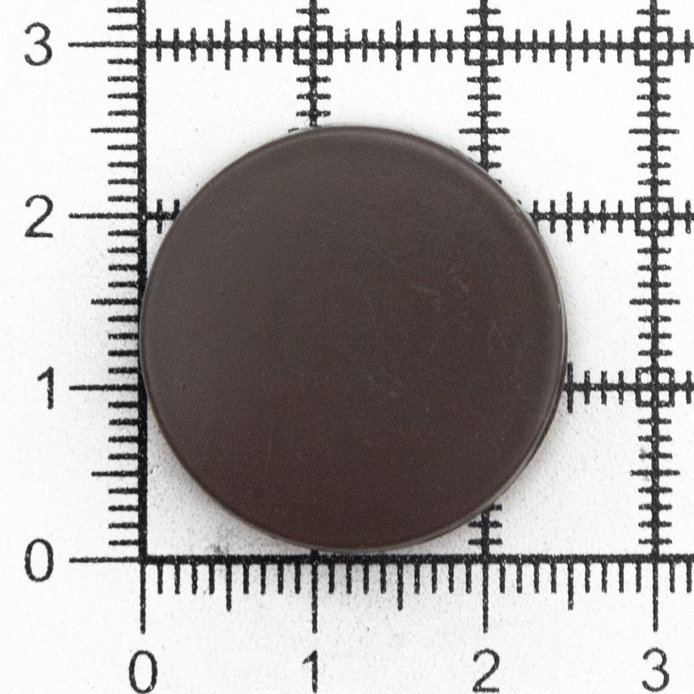 Пуговицы на ножке металл 40L (т.коричневый), 24 шт