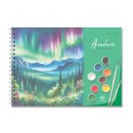 Альбом для рисования с пластик. обложкой 180 мкм, цветной титул лист 100 г/м², A4 29х20.5 см, 40 л. на гребне 5 шт, 01542 Волшебные моменты, Светоч А207