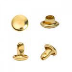 Хольнитены двухсторонние сталь 6х6 мм, №0, TBY.5206 цв. золото уп. 1000 шт, TBY