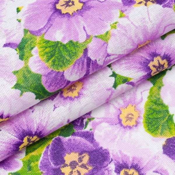 Бязь набивная 50х50см, рис 4554 вид 3 Петуния, Astra&Craft