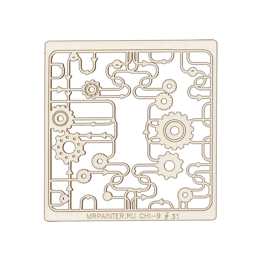 Чипборд 9.5х10 см, 1 шт, 31 Стимпанк, Mr.Painter CHI-9