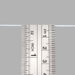 Резинка шляпная (шнур эластичный) ⌀1.0 мм / 30 метров, 0370-1100, цв.белый