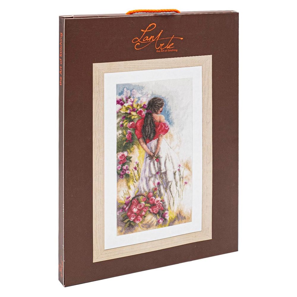 Набор для вышивания нитками Lanarte, На полях 20х40