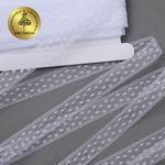 Кружево отделочное в стиле "трикотаж" 15 мм диз. 279, цв.01 белый, уп. 27,4 м