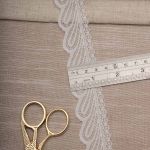 Кружево эластичное (стрейч) 30 мм / 22.86 метра, белый, 3AR2755