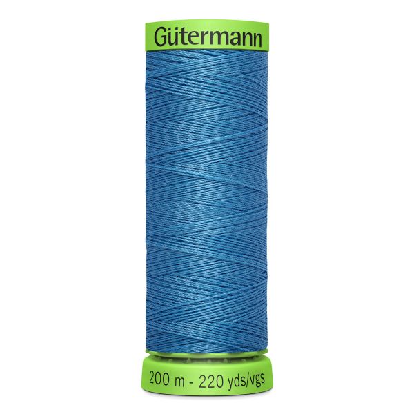 Нитки для тонких тканей Gutermann Extra Fine 150, 200м, 965 дымчато серо-голубой, 5 катушек
