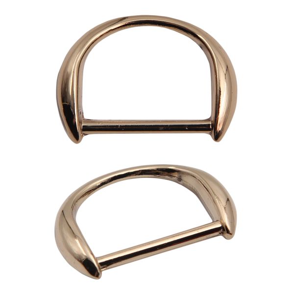 Полукольцо декоративное металл внутр. 25 мм (внешн. 33х24 мм), 2 шт, золото, MT-1855