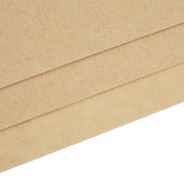 Фетр листовой жесткий 1.0 мм, 160гр, 20х30см, 3 штук Astra&Craft (AF823 телесный)