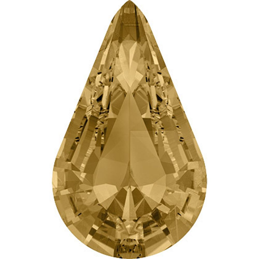 Стразы стекло 8х4.8 мм, 12 шт, св.табачный (lt.colorado topaz), Preciosa 435-15-615