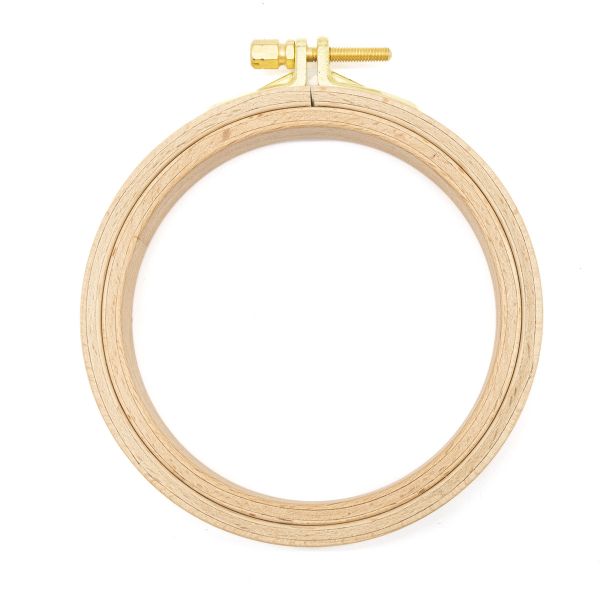 Пяльца круглые буковые, d=100 мм, выс. обода 16 мм, Nurge Hobby, 110-1