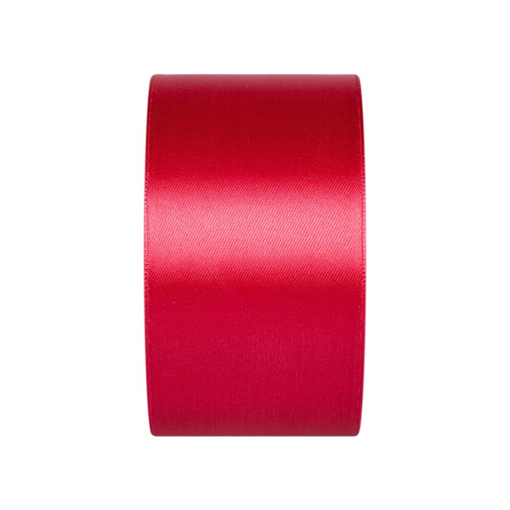 Лента атласная 1-сторонняя 50.0 мм / 33±2 метра, 077 бордовый, Gamma