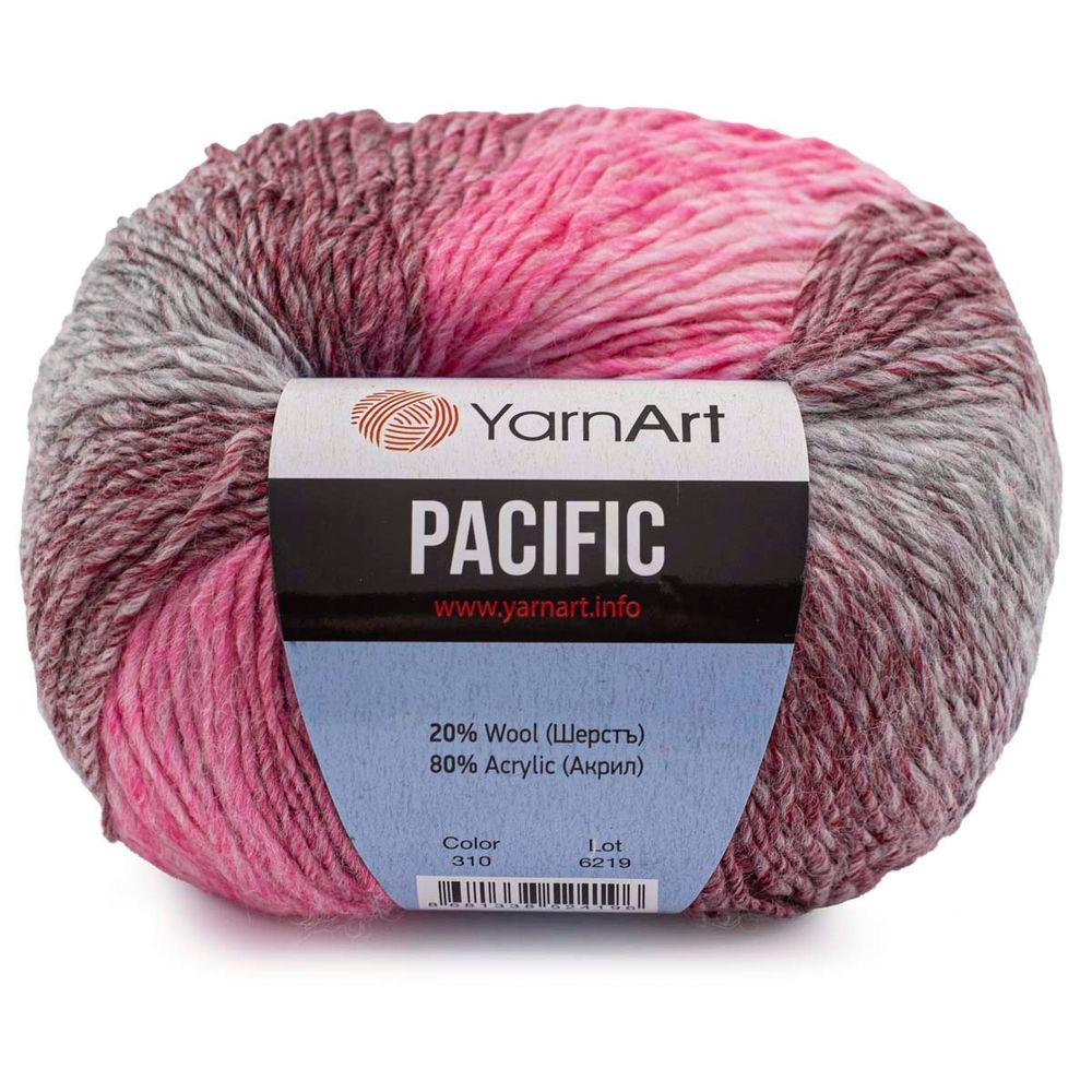 Пряжа YarnArt (ЯрнАрт) Pacific, 10х50г, 200м, цв. 310 меланж