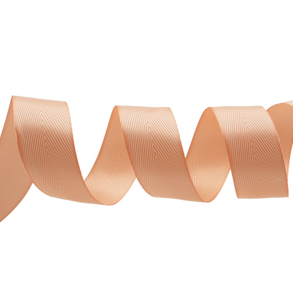 Лента декоративная ёлочка 40.0 мм / 20±1 метров, 28 персиковый