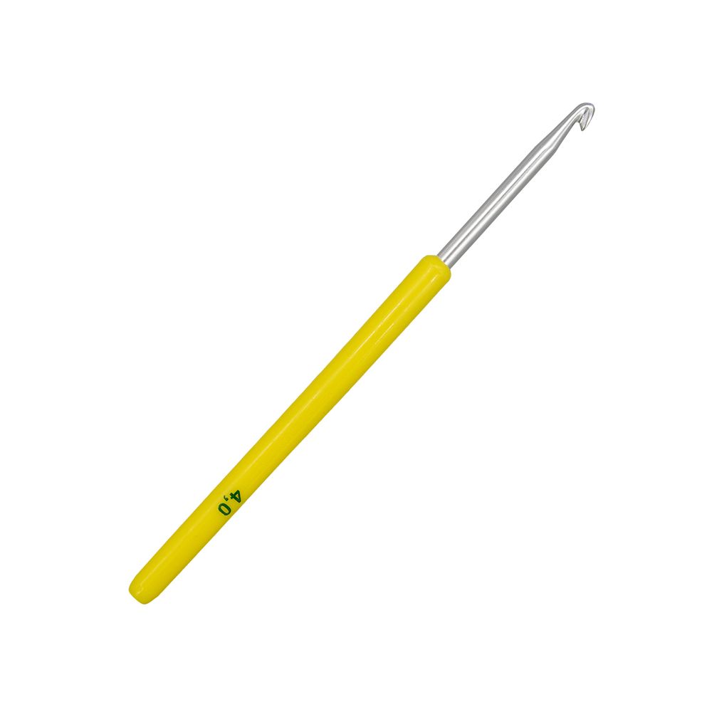 Крючок вязальный с пластиковой ручкой, 4 мм, 0332-6000, 10 шт