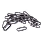 Рамка овальная металл 20 мм (чер.никель), ГНУ13818, 20 шт