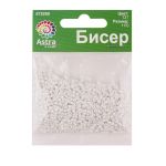 Бисер Astra&Craft 11/0 (2.1 мм), 200 г (10х20 г), цв. 121 белый