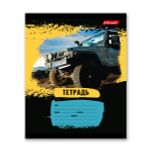 Тетрадь ученическая школьная, выборочный лак, A5+ 18 л. на скобе, 20 шт, клетка, 000363 Джип-сафари, Светоч 18ТСКд5_4_3_1