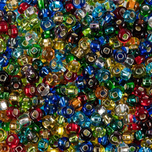 Набор бисера Preciosa ассорти 50 г, 6/0 (4.1 мм), 00007 разноцветный, 391-99001