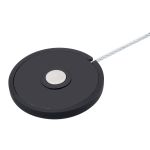 Магнитные клипсы с тросом (30см) d45, однотонные, гладкие (46 черный матовый), 1 шт