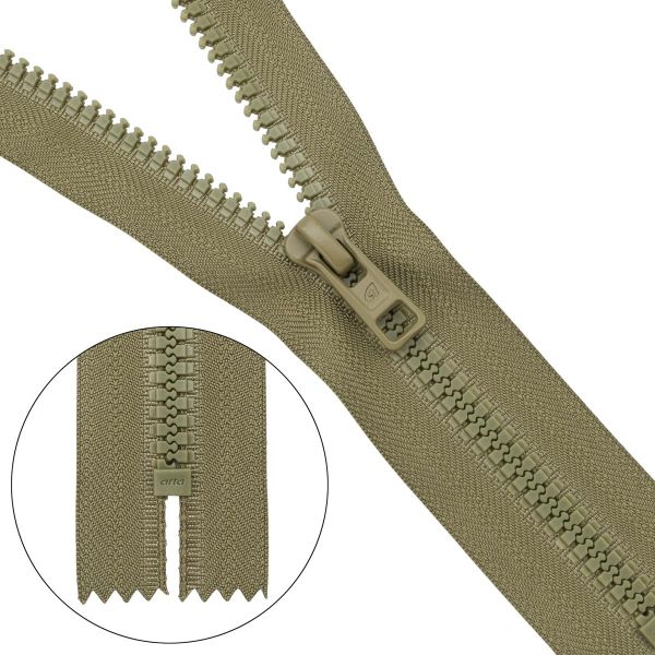 Молния трактор Arta Т6 (6 мм) 1 зам., н/раз., 18 см, (2075), A342 фисташковый, НОВЫЙ МАТОВЫЙ ЗАМОК, 10 шт