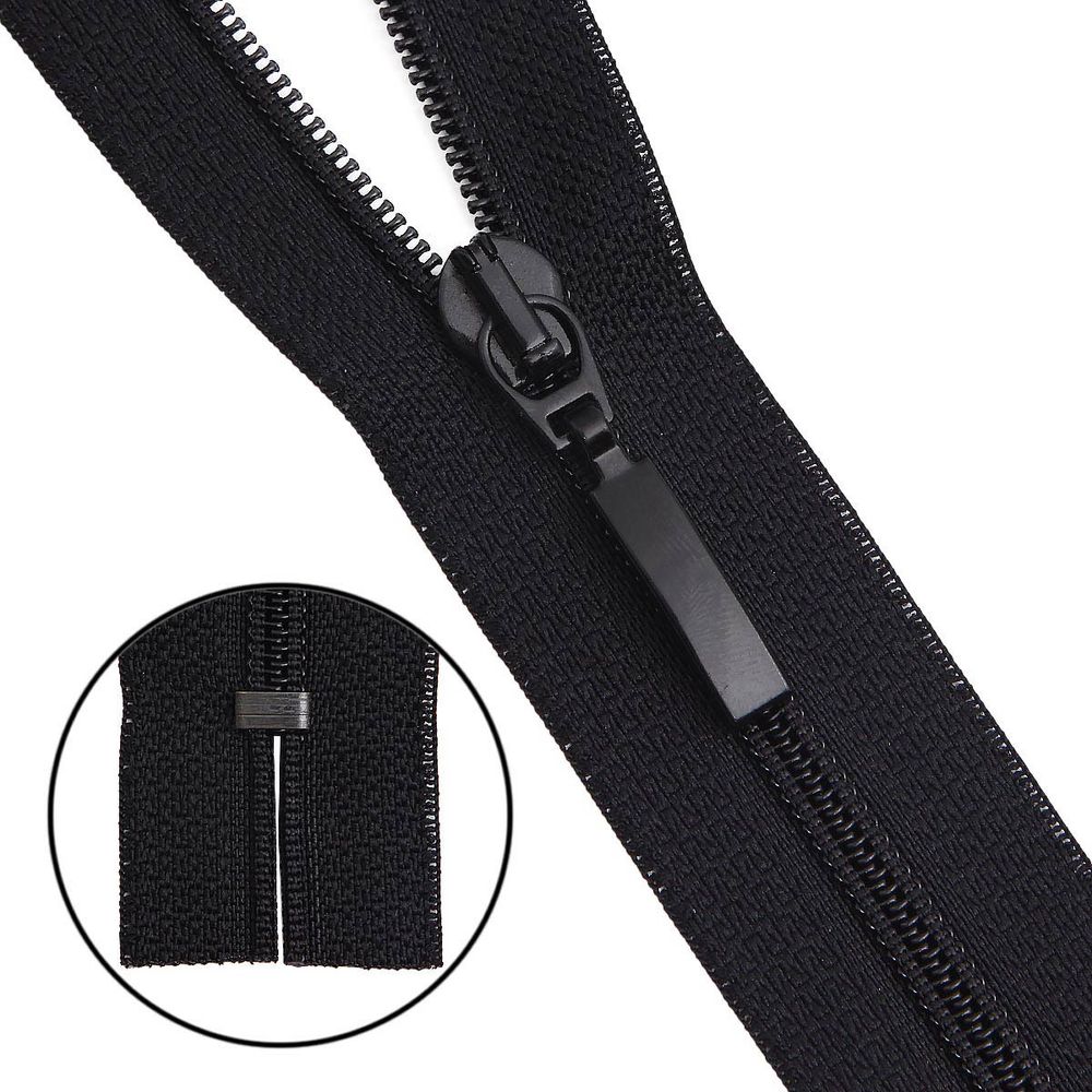 Молния спираль (витая) Arta Т5 (5 мм) 1 зам., н/раз., 18 см, цв. 580 черный, уп.10 шт