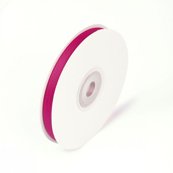 Лента репсовая (в рубчик) 6.0 мм / 22.8±1 метра, 187 фуксия, Magic4Hobby