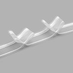 Лента (тесьма) шторная: сборка бантовая (1:2.5) 55 мм / 50 метров