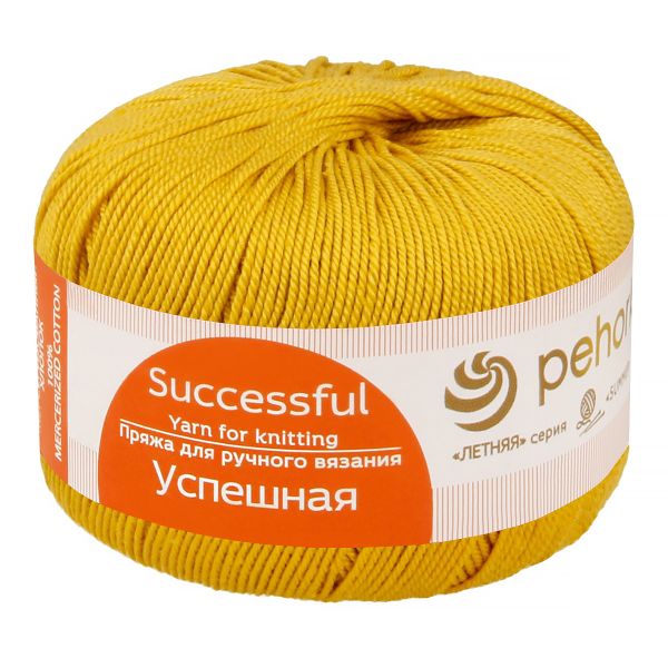 Пряжа Пехорка Успешная / уп.10 мот. по 50 г, 220 м, цв.074 крокус