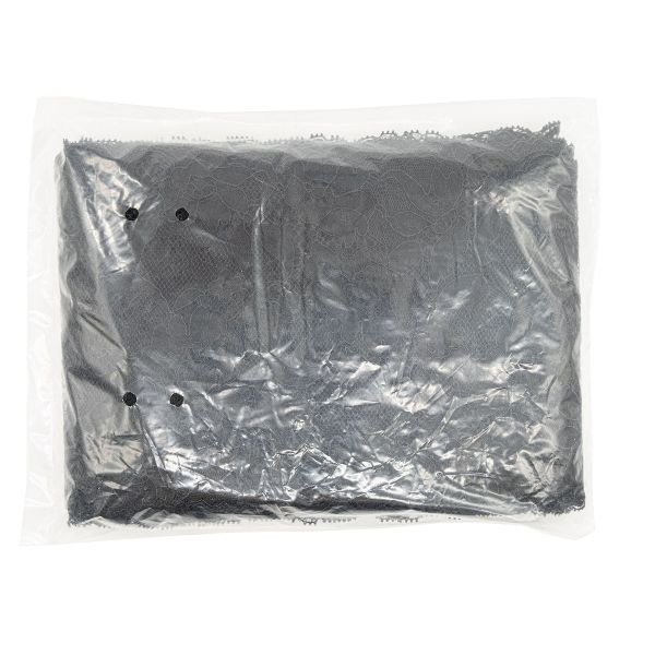 Кружево бельевое эластичное 165 мм / 10 м, 7735021 черный