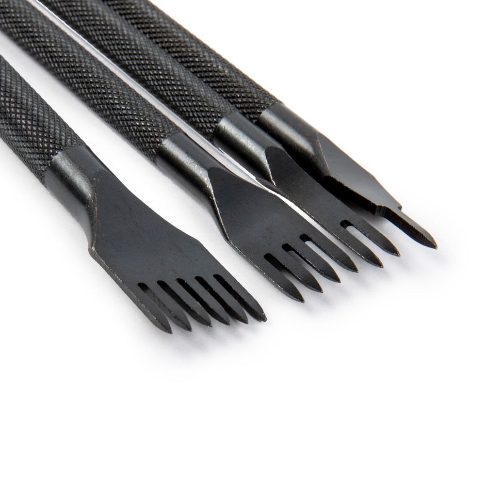 Пробойники для кожи строчные, набор (ромбовидные зубцы) для кожи, ромб, шаг 3 мм, Промысел, LT-024