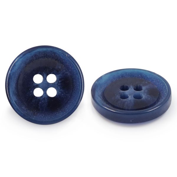 Пуговицы 4 прокола 24L (col.E (т. синий)) CN, 144 шт
