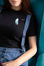 Набор для вышивания нитками Panna, Живая картина, Перо, 3х8 см