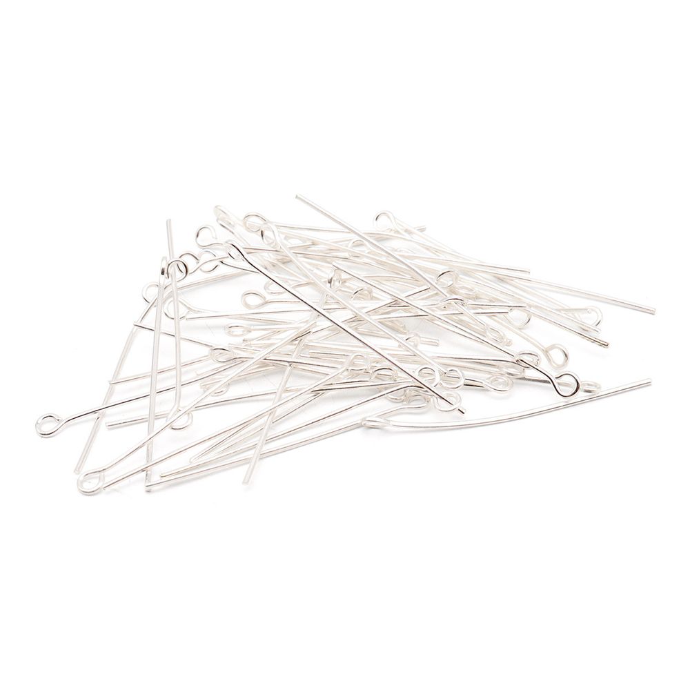Штифты с петлей 35мм, 50±5 шт, Astra&Craft (серебро), SH-35