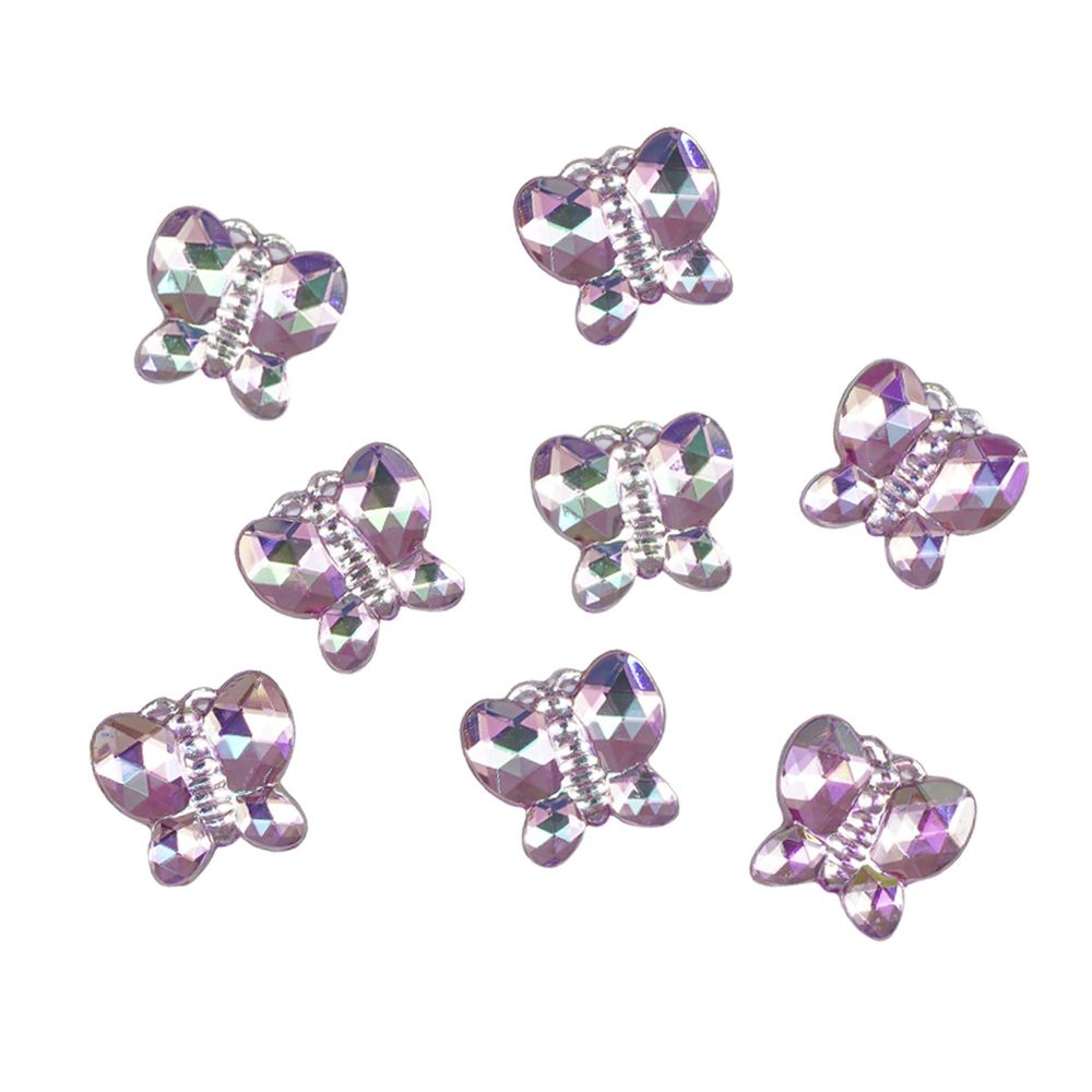 Украшения для скрапбукинга кабошоны Бабочки, 8шт, розовый, Dress it up, 4878