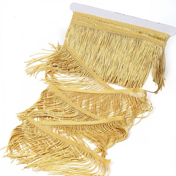 Бахрома отделочная широкая 150.0 мм / 4.5 метра, цв.золото