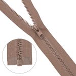 Молния трактор Arta Т6 (6 мм) 1 зам., разъем., 40 см, (2076), A008 т.бежевый, НОВЫЙ МАТОВЫЙ ЗАМОК, уп.5 штук