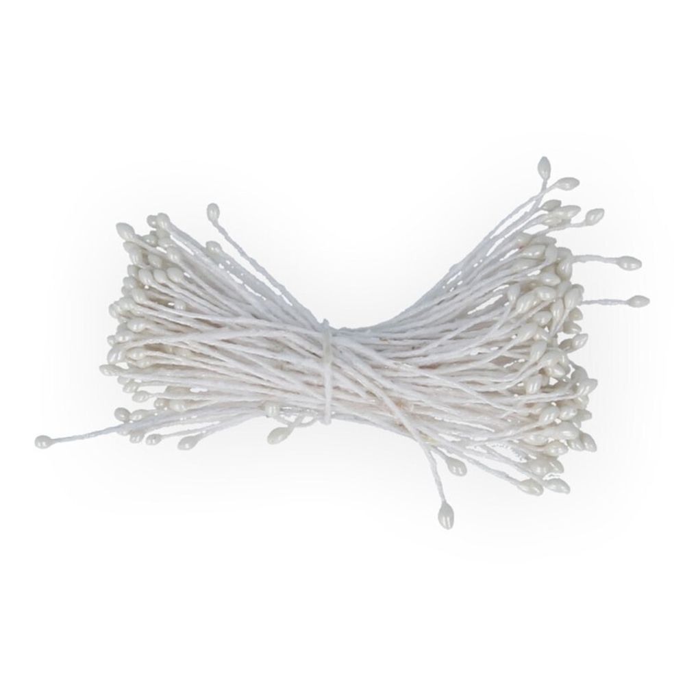 Тычинки для искусственных цветов Fiorico TIC/P-1 10х85 шт, белый/white