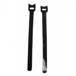 Лента контактная липучка (велкро) хомут 30 мм, 1,2 см, 100 шт, черный, кач."B" /TOS/