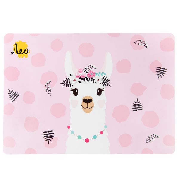 Коврик для стола (настольное покрытие) А4, 5 шт, 01-Лама, Лео LSTC-A4