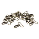 Карабин металл 40 мм (48х52 мм), цв.латунь, 20 шт