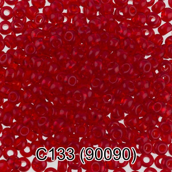 Бисер Gamma 10/0 (2.3 мм), 150 г (10х5 г), C133 гранат, 90090, круглый 3