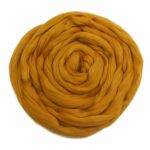 Шерсть для валяния полутонкая 100%, 100 гр. (447 горчица)