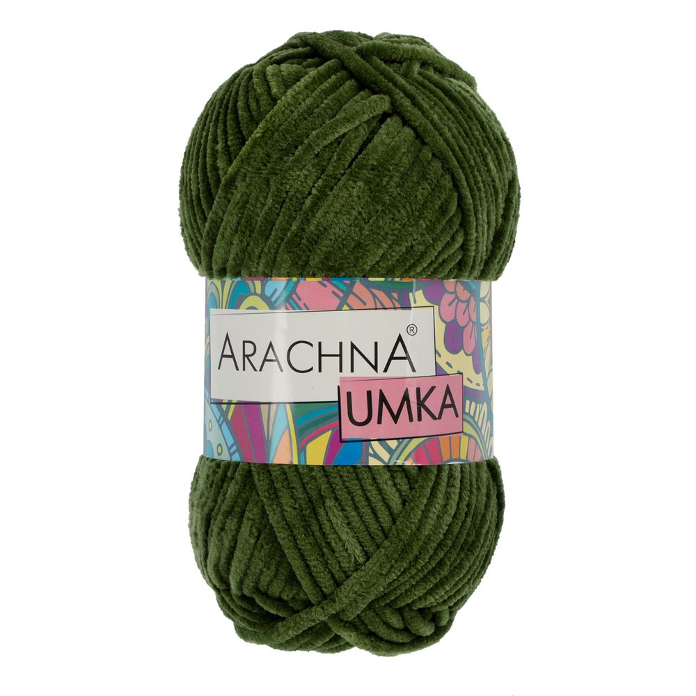 Пряжа Arachna Umka / уп.5 мот. по 100 г, 120 м, 32 травяной